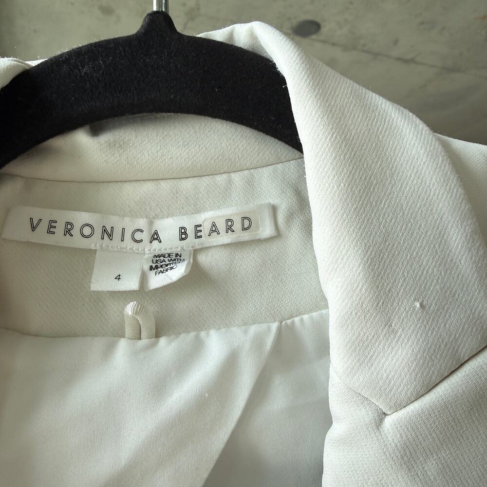 Veronica Beard Scuba Blazer Jacket White - Picture 7 of 7
